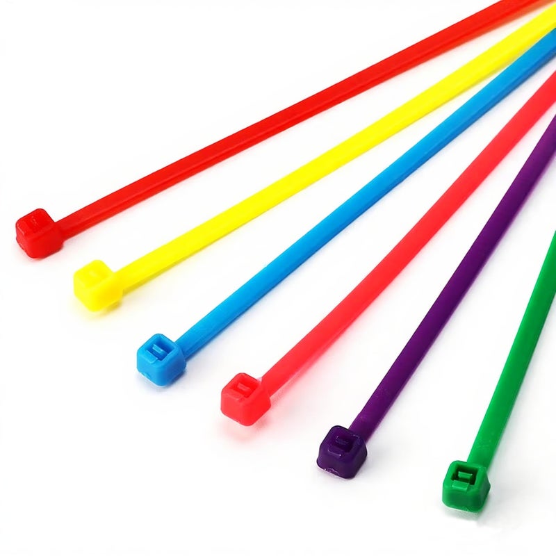 ELECALL Small 4 inch Multicolor [Zip Cable Tie]s 480pcs Assorted Color for Marking Chickens Legs or Deco Mesh Wreath Supplies Pink,Red, Purple, Yellow, Blue,Green - Image 5